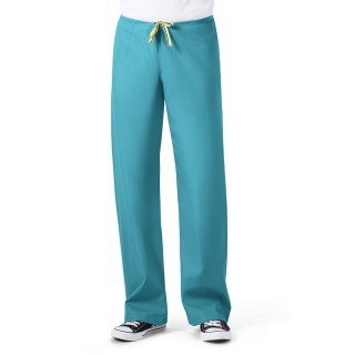 5006 WonderWink Origins Papa – Pantalon d’uniforme unisexe avec cordon - Real Teal