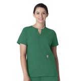 C12213 Carhartt Force Modern Fit Women's Notch Neck Tunic Scrub Top