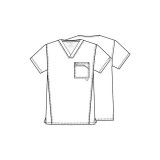 *FINAL SALE Men's V-Neck Top in Black CHEROKEE Antimicrobial