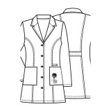 *VENTE FINALE Sarrau 33" Blanc - CHEROKEE Tooniforms