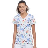 *FINAL SALE V-Neck Top in Be Eeyore - Cherokee Tooniforms