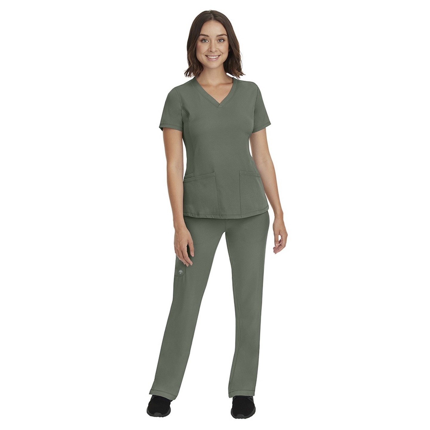9560T TALL Rebecca HH Works Pantalon Scrub Cargo jambe droite à 6 poches avec cordon de serrage - Entrejambes: 33po et 1/2