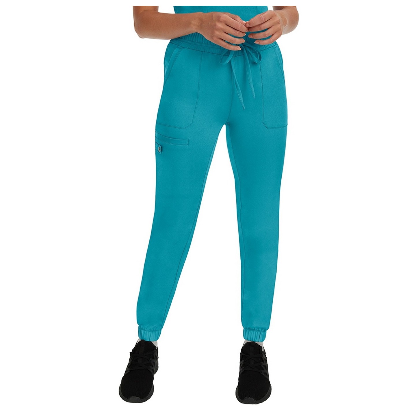 9575P Petite HH Works Renee Jogger With Full Elastic Waistband And Drawstring Pant
