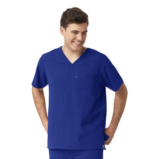 6429 WonderWink Aero Men's Knit Panel V-Neck 