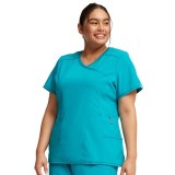 Mock Wrap Top - Cherokee Infinity - Antimicrobial