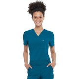 Tuckable V-Neck Top - Cherokee Infinity - Antimicrobial