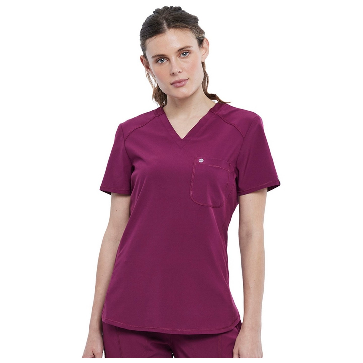 Tuckable V-Neck Top - Cherokee Infinity - Antimicrobial