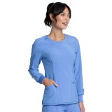 Long Sleeve Round Neck Top - Cherokee Infinity - Antimicrobial