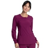 Long Sleeve Round Neck Top - Cherokee Infinity - Antimicrobial