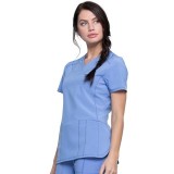 V-Neck Top - Cherokee Infinity - Antimicrobial