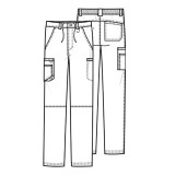 Pantalon à braguette pour homme - Cherokee Infinity - Antimicrobien