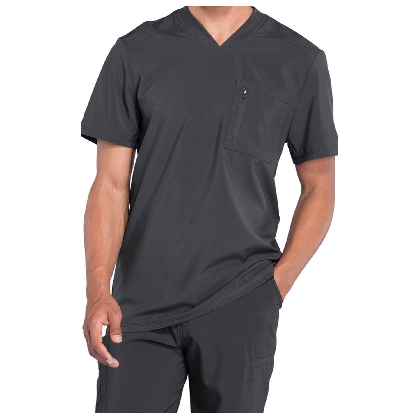Men's Tuckable V-Neck Top - Cherokee Infinity - Antimicrobial