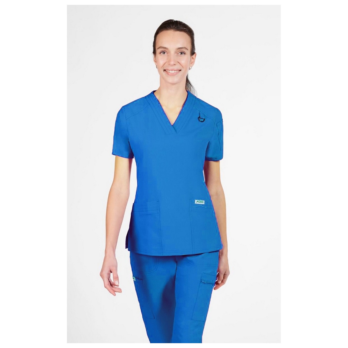 T8010 The DeeDee - Ridiculously Soft Mentality by MOBB - V-neck Top With Three Pockets