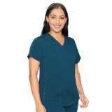 7459 Med Couture Performance Touch V-Neck Shirttail Top