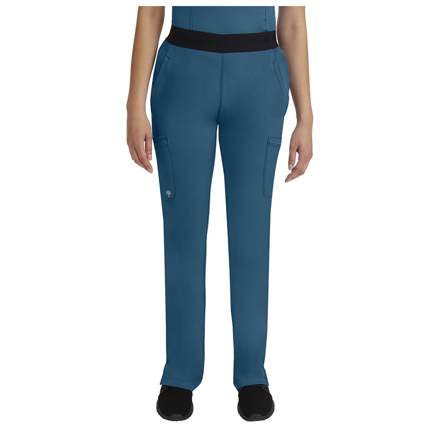 9500 HH Works by Healing Hands Rachel 6 Pocket Straight Leg Yoga Waist Scrub Pant