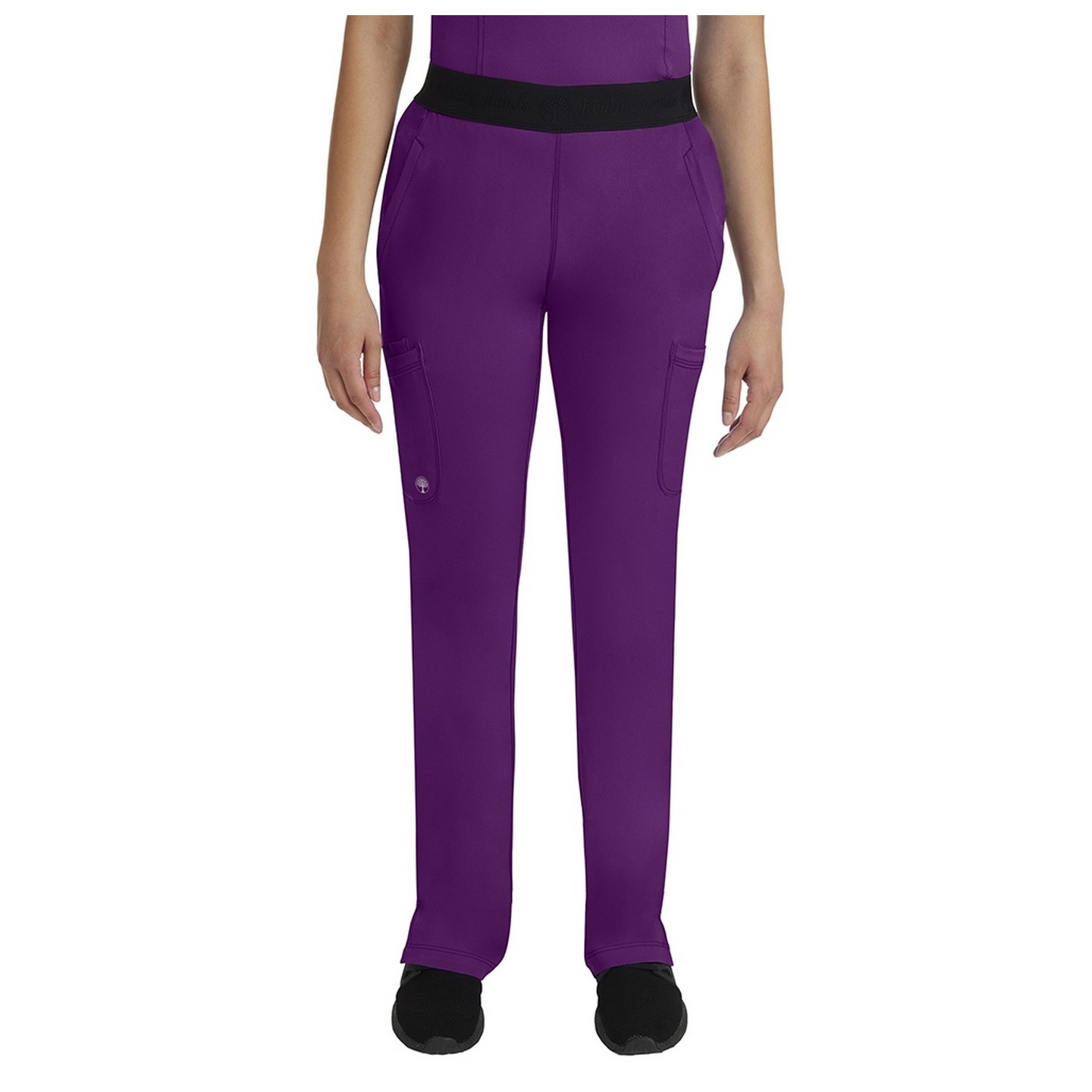 9500T Tall HH Works by Healing Hands Rachel 6 Pocket Straight Leg Yoga Waist Scrub Pant 