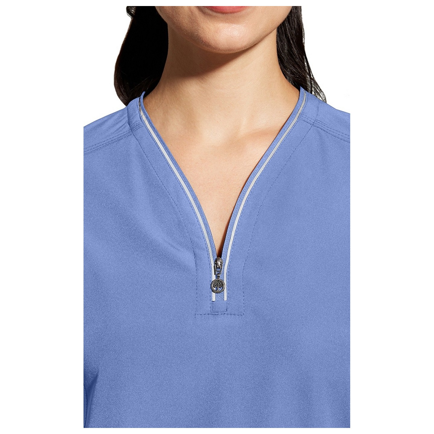 2274 Healing Hands HH360 Sonia Reflective Y-Neck Zip Top 