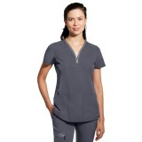 2274 Healing Hands HH360 Sonia Reflective Y-Neck Zip Top 
