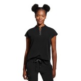 2286 Healing Hands HH360 Sandy Mandarin Collar Top