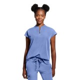 2286 Healing Hands HH360 Sandy Mandarin Collar Top