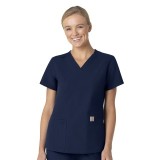 C12113 Carhartt Force Modern Fit Women's V-Neck Top