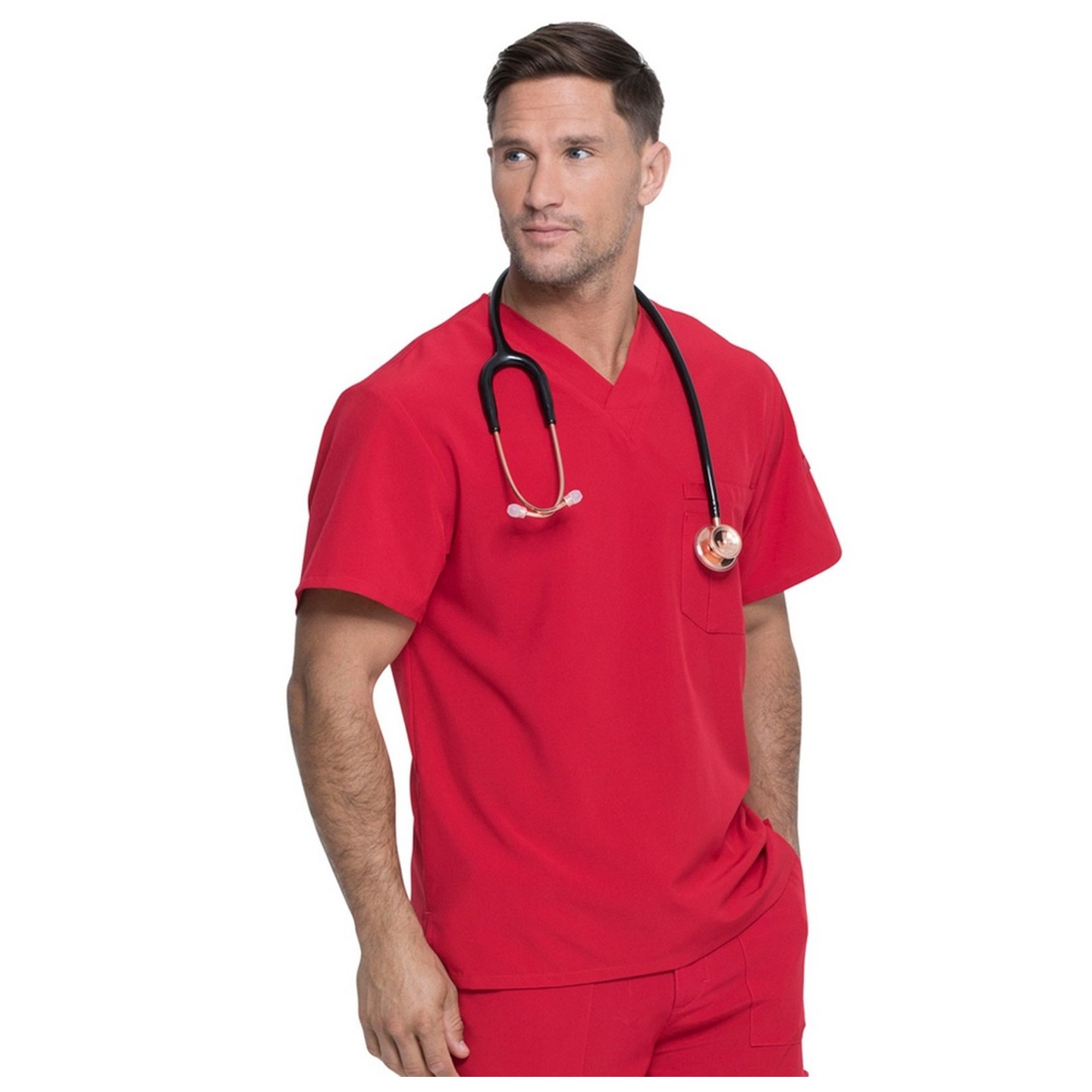 DK635 Dickies EDS Essentials Men's V-Neck Chest Pocket Top