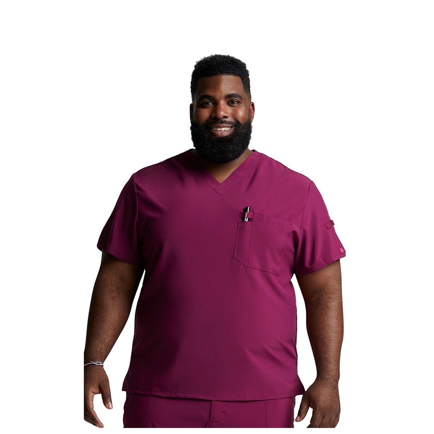 DK635 Dickies EDS Essentials Haut a Col en V avec Poche au Poitrine pour Hommes