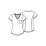 CK819 Top col V rentrant - Cherokee Form