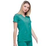 DK625 Dickies EDS Essentials Mock Wrap Top