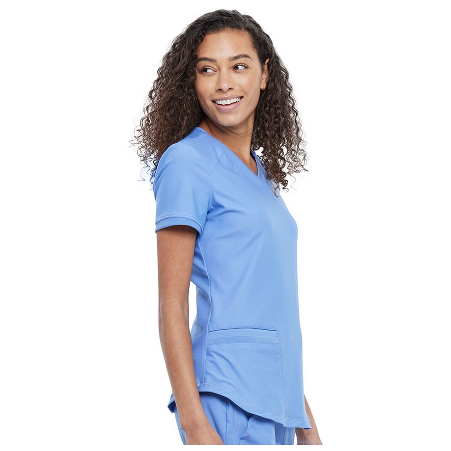 CK840 V-Neck Top in Black - Cherokee Form