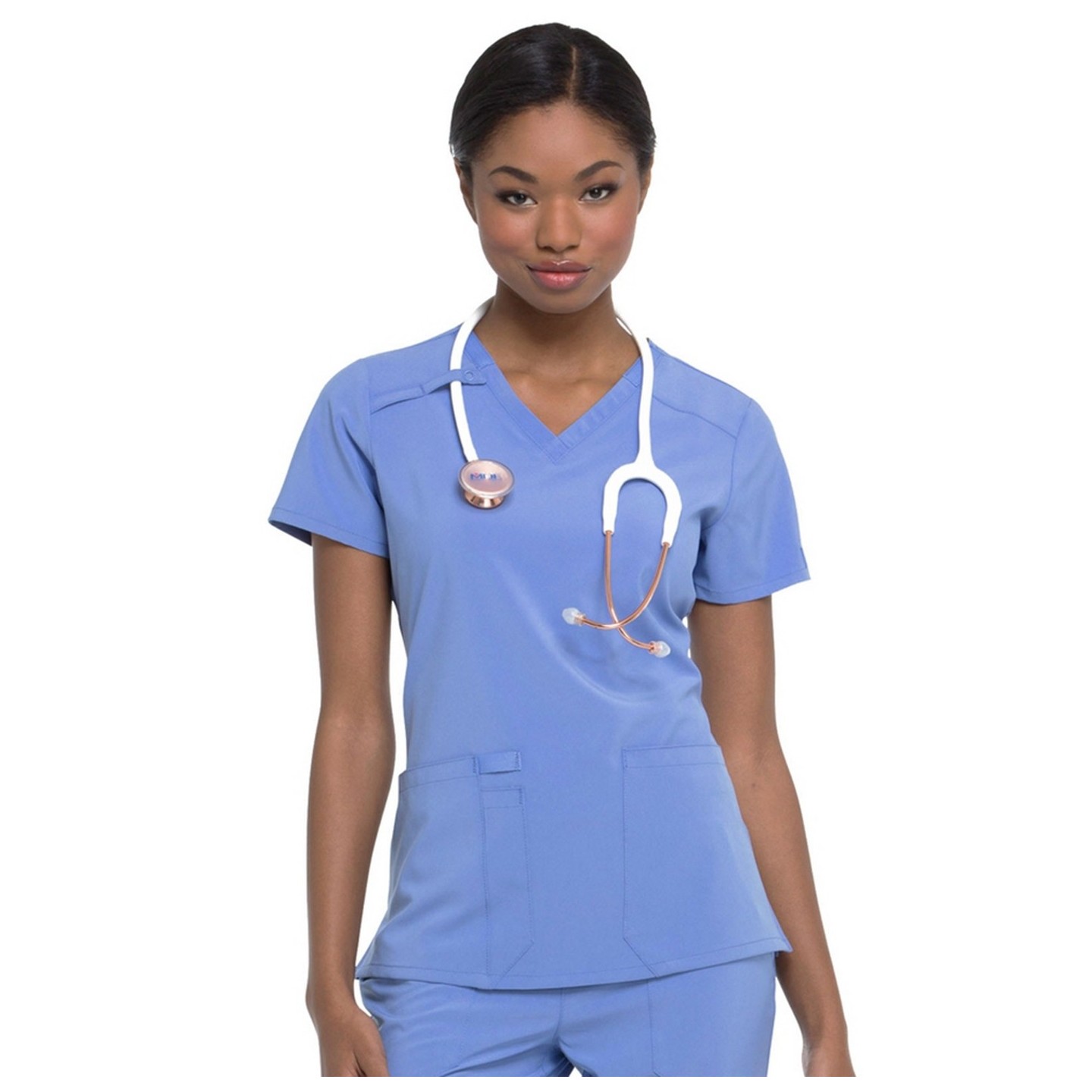 DK615 Dickies EDS Essentials 2 Pocket V-Neck Top