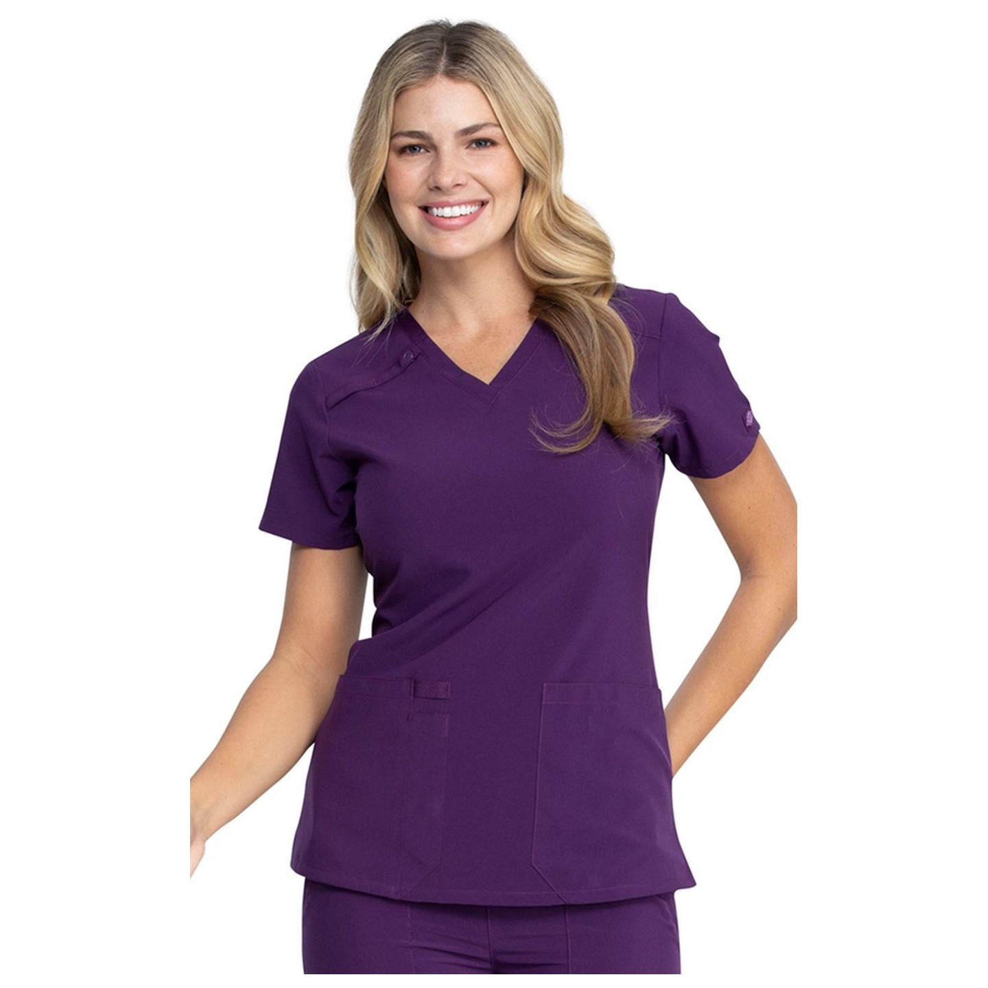 DK615 Dickies EDS Essentials 2 Pocket V-Neck Top