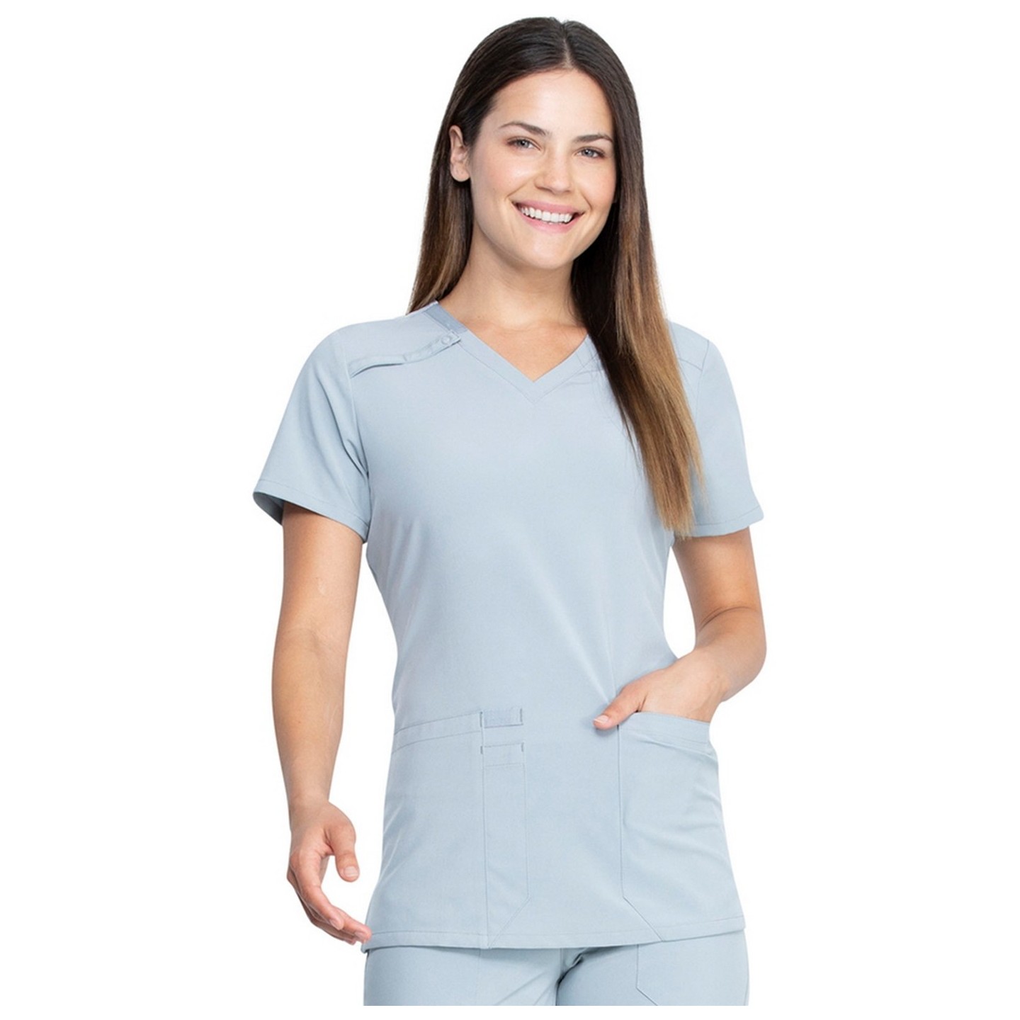 DK615 Dickies EDS Essentials 2 Pocket V-Neck Top