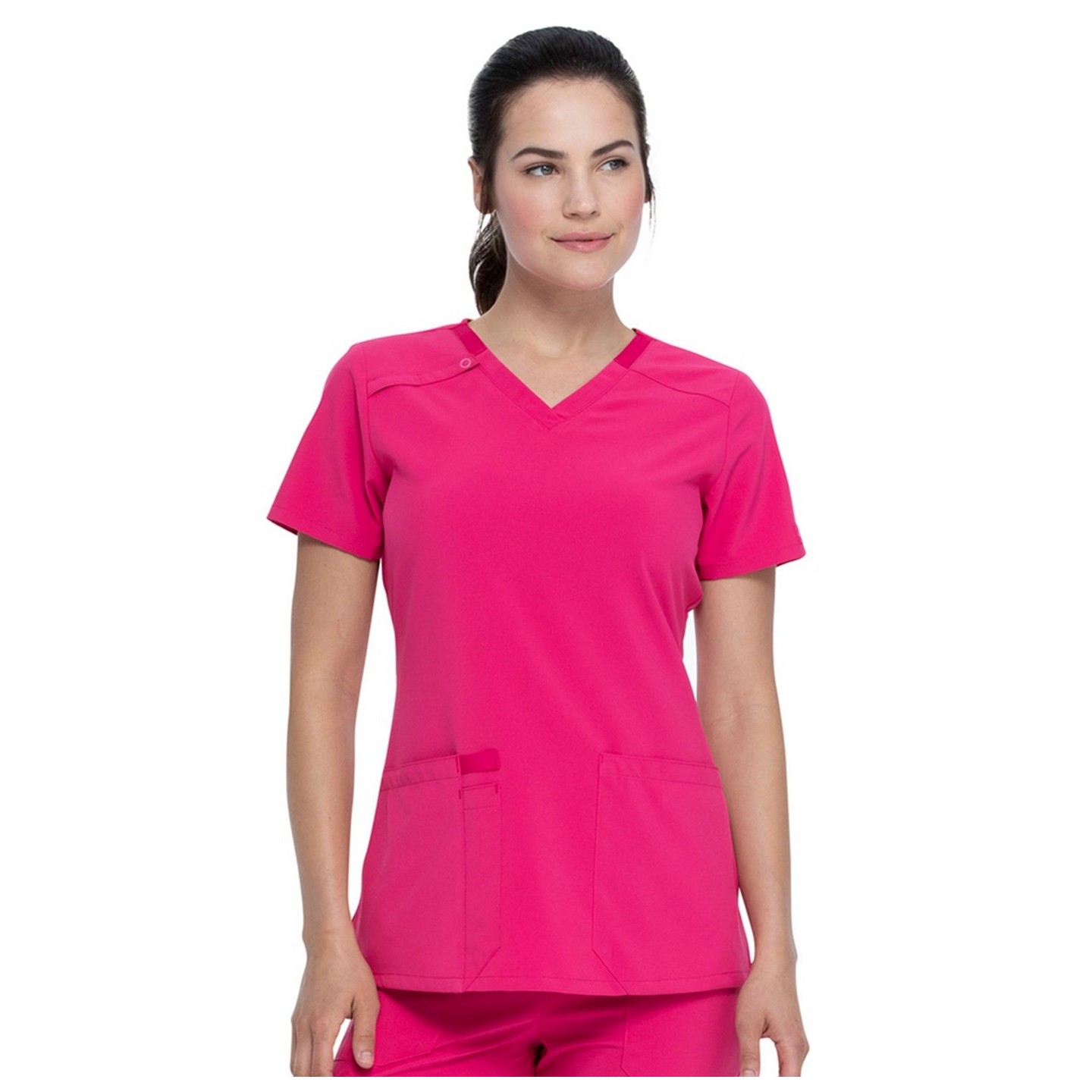 DK615 Dickies EDS Essentials 2 Pocket V-Neck Top