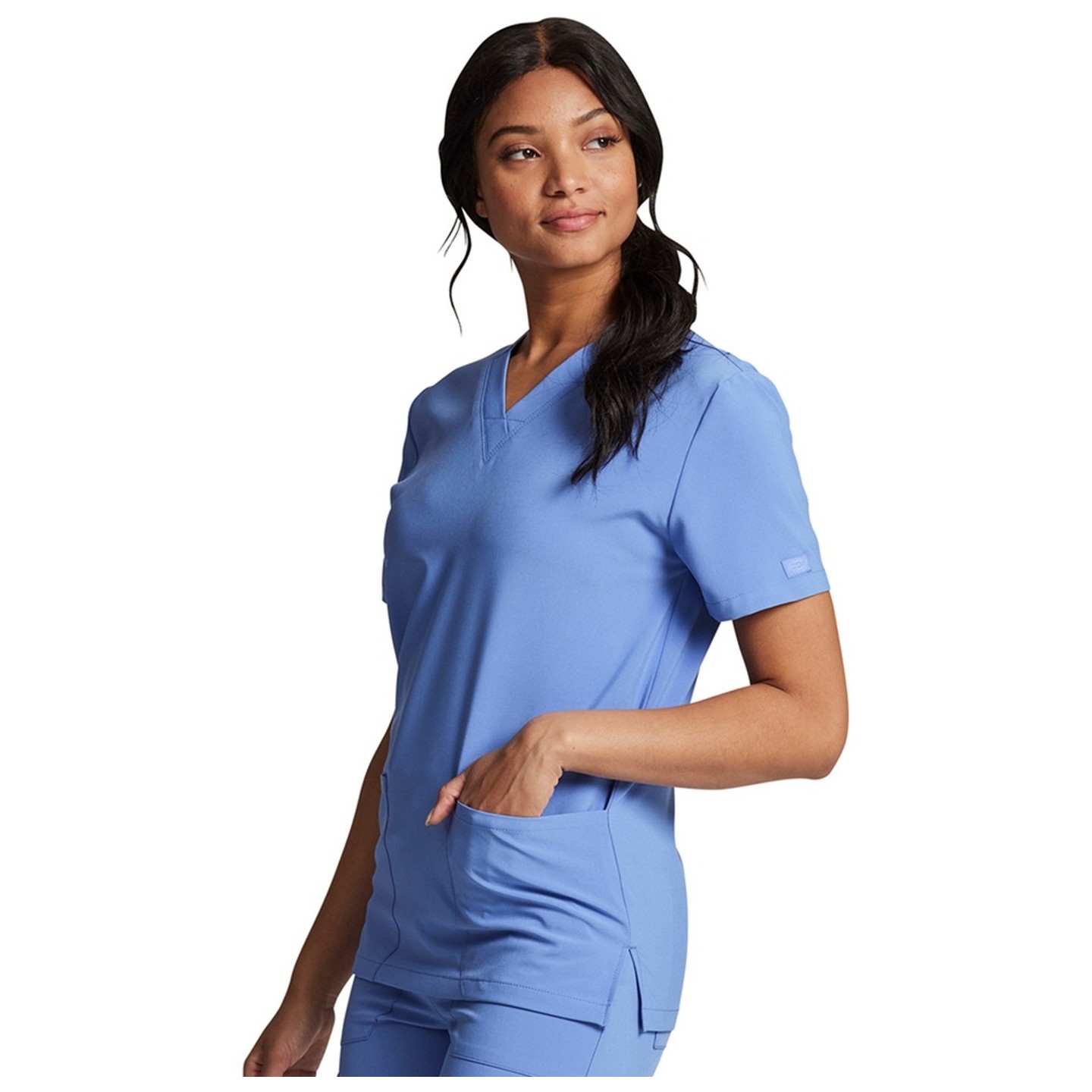 DK619 Dickies EDS Essentials Unisex 2 Pocket V-Neck Top 