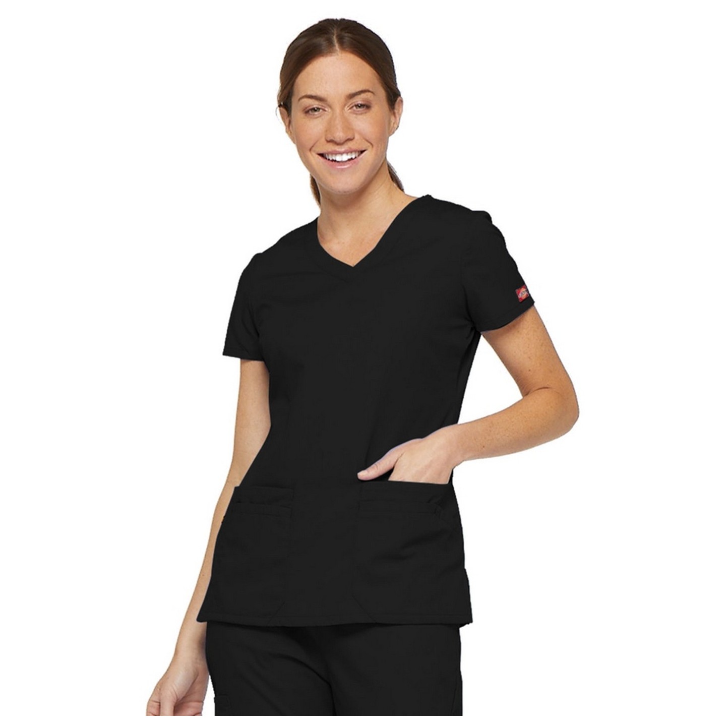 85906 Dickies EDS Signature 6 Pocket V-Neck Top