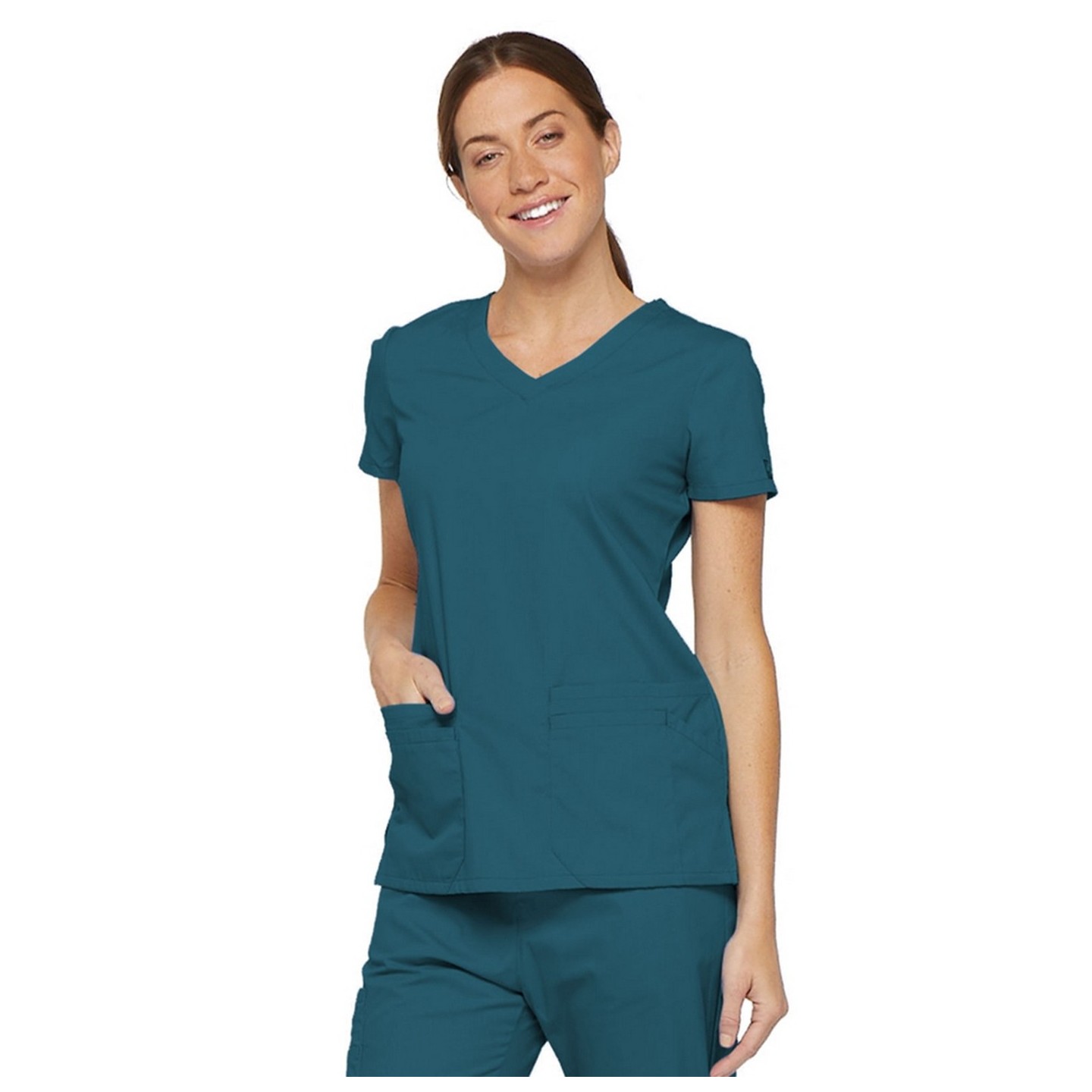 85906 Dickies EDS Signature 6 Pocket V-Neck Top