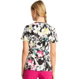 CK609 Top à col rond en Inky Garden - Cherokee Infinity - Antimicrobien