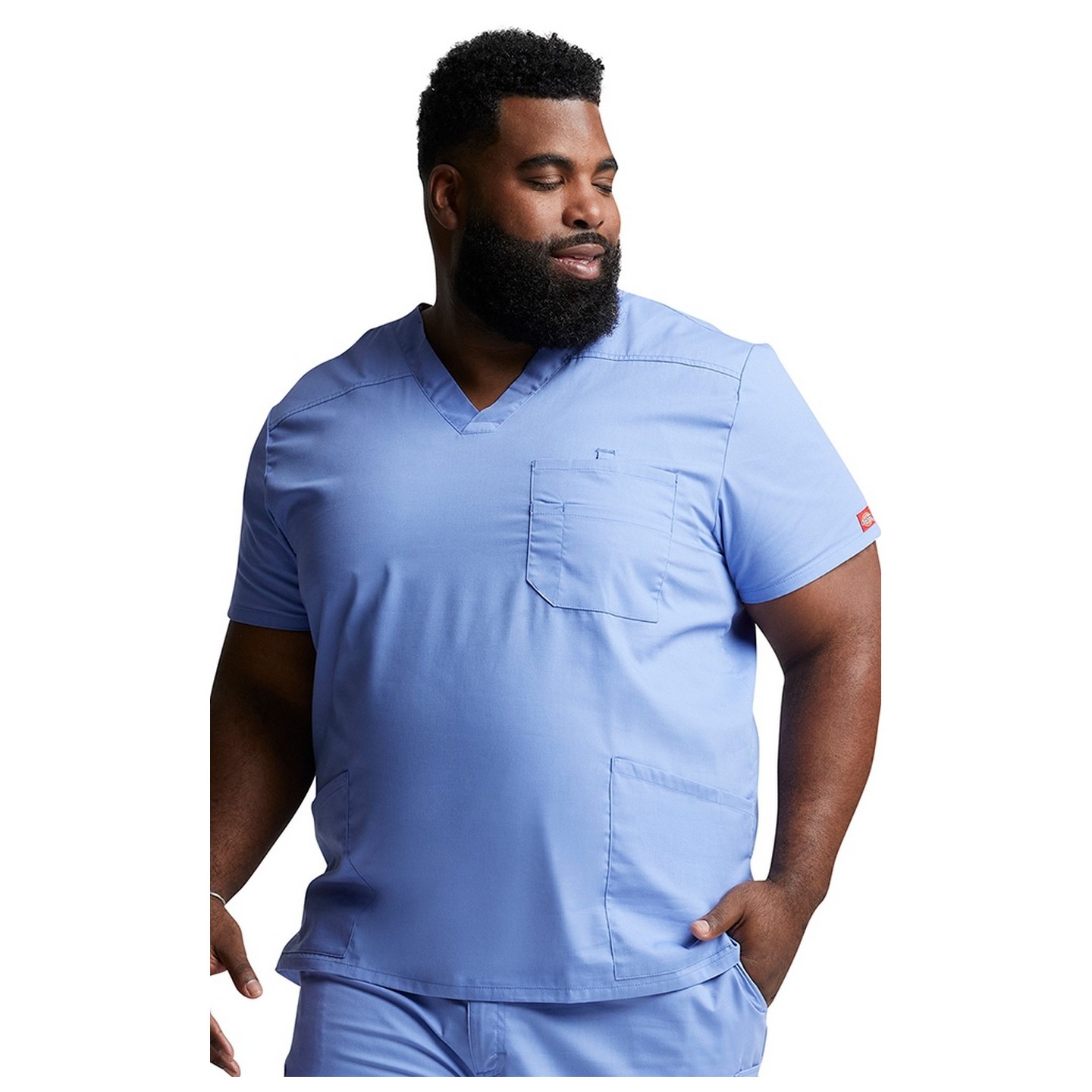 81906 Dickies EDS Signature Haut pour Hommes à Col en V avec 5 Poches