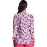 *FINAL SALE DK309 Dickies Prints Snap Front Warm-Up Jacket in Hoo Cares For You?
