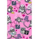 *FINAL SALE DK309 Dickies Prints Snap Front Warm-Up Jacket in Hoo Cares For You?