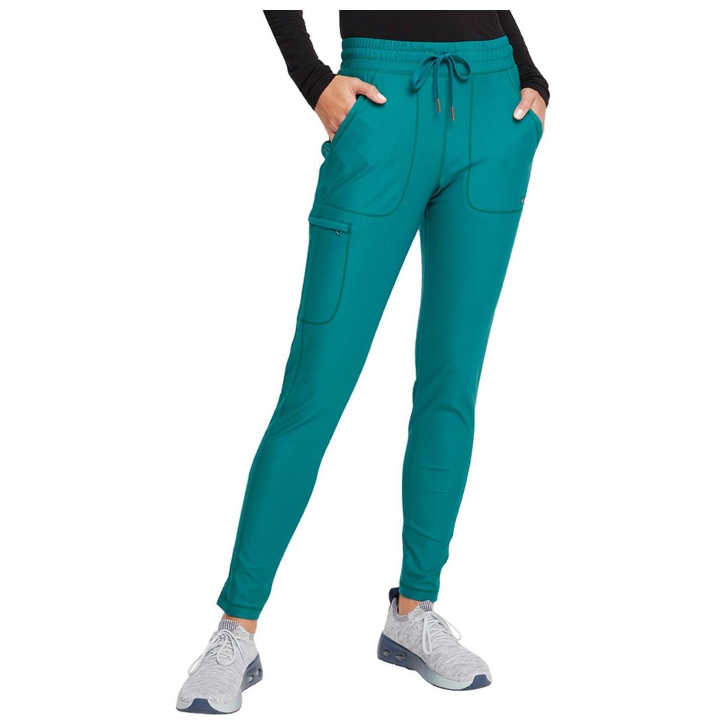 CK095 Mid Rise Tapered Leg Drawstring Pant - Cherokee Form