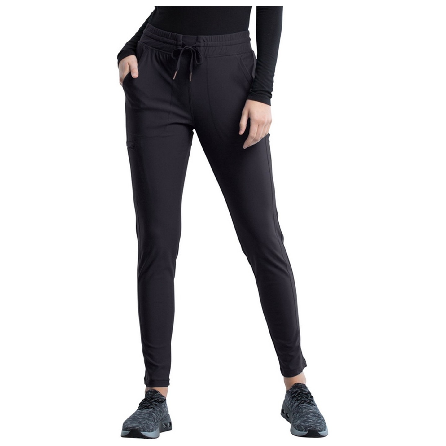 CK095 Mid Rise Tapered Leg Drawstring Pant - Cherokee Form