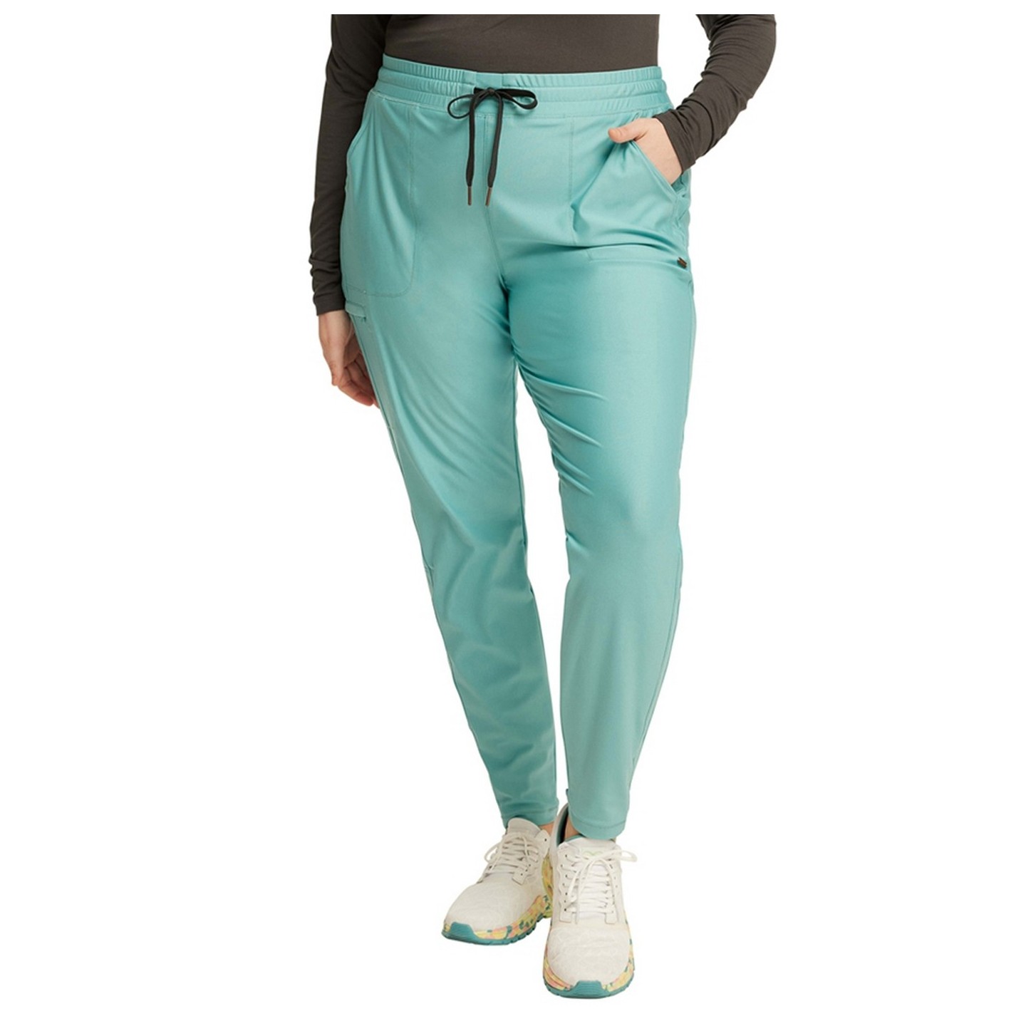CK095 Mid Rise Tapered Leg Drawstring Pant - Cherokee Form