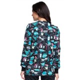 *VENTE FINALE CK321 Cherokee Prints Veste de survêtement à boutons-pression, coloris I'm A Dentisaurus