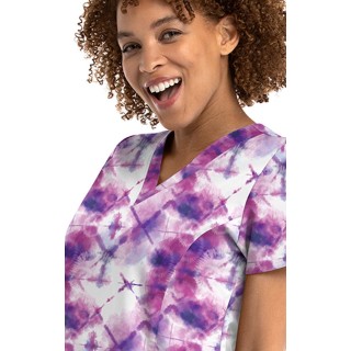 9810 Maevn Haut à Col en V Imprimé pour Femmes - Mystic