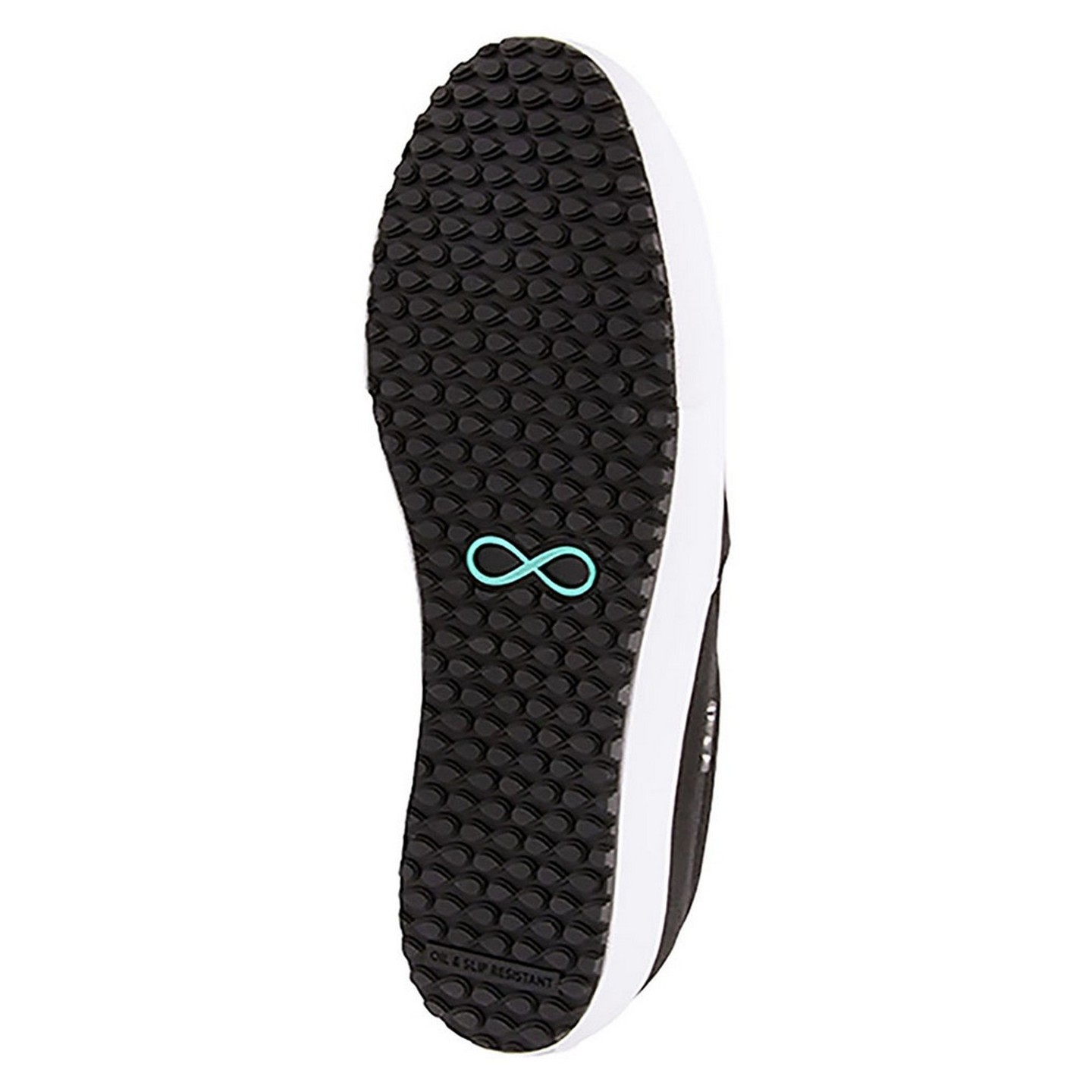 Rush TX Black/White Chaussures Slip On Antidépartante et Résistant à l'Eau pour Femmes de Infinity Footwear par Cherokee