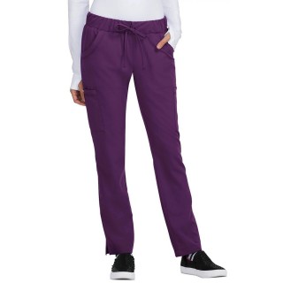 *FINAL SALE XS B700P koi - Petite Betsey Johnson Buttercup Tapered Leg Scrub Pants