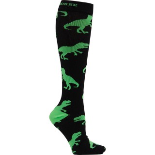 Men's Print Support T-Rex Graduated Medium Support Compression Socks by Cherokee