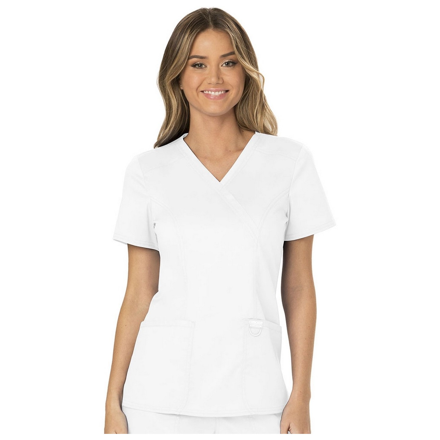 WW610 Workwear Revolution Mock Wrap Top by Cherokee